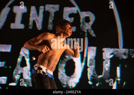 American rapper NLE Choppa in concerto al Winter Breakout Festival 2019 al Pacific Coliseum di Vancouver, British Columbia, il 13th dicembre 2019 Foto Stock