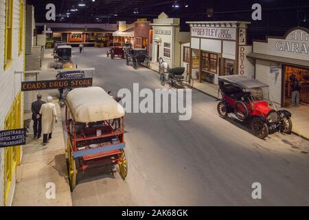 Saskatchewan: Saskatoon, Western Development Museum, originalgetreue Nachbildung der Boomtown Sakatoon von 1910, Kanada Westen | Utilizzo di tutto il mondo Foto Stock