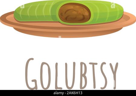 Icona Golubtsy. Cartoon di golubtsy icona vettoriali per il web design isolato su sfondo bianco Illustrazione Vettoriale