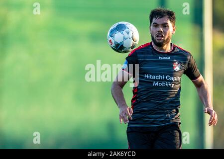 Estepona, Spagna. 07Th gen, 2020. ESTEPONA, 07-01-2020, calcio, eredivisie Olandese, stagione 2019-2020, FC Emmen player Ketsiah Veendorp, durante la partita FSV Mainz 05 vs FC Emmen Credito: Pro scatti/Alamy Live News Foto Stock