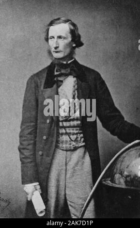 CYRUS WEST FIELD (1819-1892) impresario americano e finanziere Foto Stock