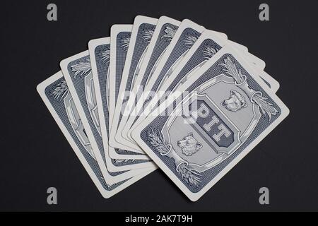 Vintage anni cinquanta commodities trading card game "Pit'. Foto Stock