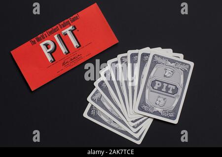 Vintage anni cinquanta commodities trading card game "Pit'. Foto Stock