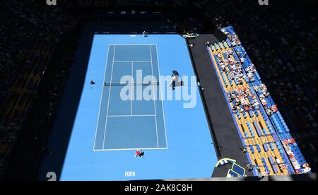 RAC Arena Perth Western Australia ATP CUP Giorno 6 08/01/2020 Roberto Bautista Agut (SPA) v Go Soeda (JAP) foto Roger Parker International Sports Fotos Ltd/Alamy Live News Foto Stock