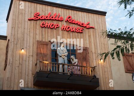 Sella Ranch Chop House Restaurant A Valencia, California Foto Stock