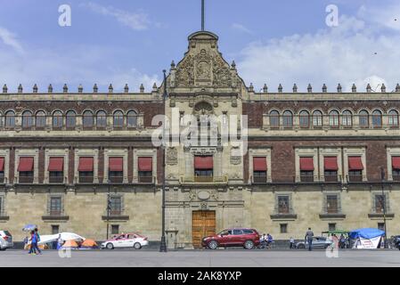 Palacio Nacional, Plaza de la Constitucion, Mexiko Stadt, Mexiko Foto Stock