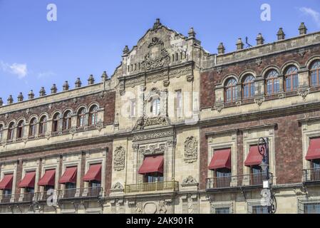 Palacio Nacional, Plaza de la Constitucion, Mexiko Stadt, Mexiko Foto Stock