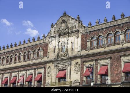 Palacio Nacional, Plaza de la Constitucion, Mexiko Stadt, Mexiko Foto Stock