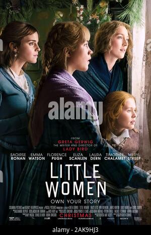 Piccole Donne (2019) diretto da Greta Gerwig e interpretato da Saoirse Ronan, Emma Watson, Firenze Pugh e Eliza Scanlen. Ultima grande schermo l'adattamento di Louisa May Alcott molto amato provenienti del romanzo di età circa 4 sorelle e la loro madre. Foto Stock