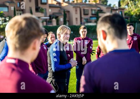 MARBELLA - 08-01-2020. Eredivisie voetbal, stagione 2019-2020. Willem II trainer Adrie Koster durante il corso di formazione nella città di Marbella. Foto Stock