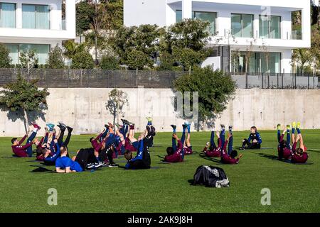 MARBELLA - 08-01-2020. Eredivisie voetbal, stagione 2019-2020. In fase di riscaldamento durante il corso di formazione nella città di Marbella. Foto Stock