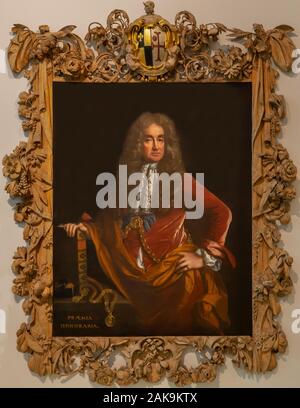 Ritratto di Elias Ashmole, John Riley, Foto Stock