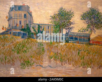 Il ristorante de la Sirene, Asnieres, Vincent van Gogh, 1887, Foto Stock