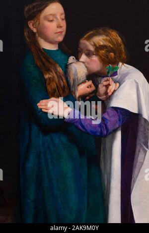 Il ritorno della colomba a l'arca, dettaglio John Everett Millais, 1851, Foto Stock