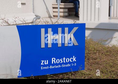 Firma Ihk Rostock, Germania Foto Stock