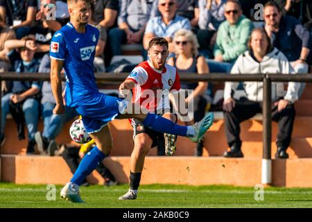 MARBELLA, 08-01-2020, calcio, , olandese eredivisie, stagione 2019-2020, Feyenoord player Orkun Kokcu, durante la partita Hoffenheim - Feyenoord Foto Stock