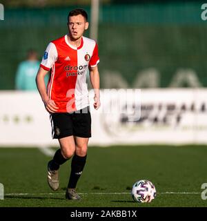 MARBELLA, 08-01-2020, calcio, , olandese eredivisie, stagione 2019-2020, Feyenoord player George Johnston, durante la partita Hoffenheim - Feyenoord Foto Stock