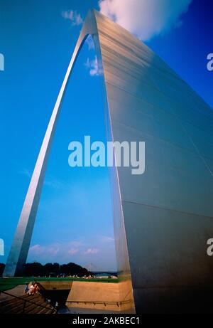 Vista del Gateway Arch, Saint Louis, Missouri, Stati Uniti d'America Foto Stock