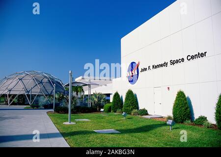 Kennedy Space Center di Cape Canaveral, in Florida, Stati Uniti d'America Foto Stock