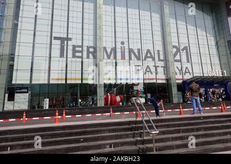 Pattaya, Tailandia - 23 Dicembre 2019: Centro commerciale Terminal 21. Foto Stock