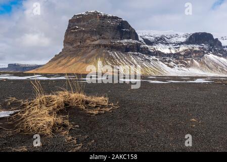 L'Islanda, Austurland, Lomagnupur Montagne Foto Stock