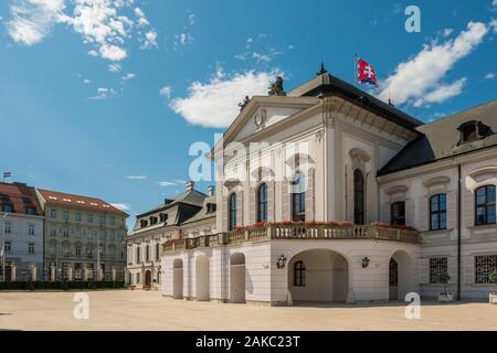 Slovaquie, Bratislava, palais présidentiel Grassalkovich Foto Stock