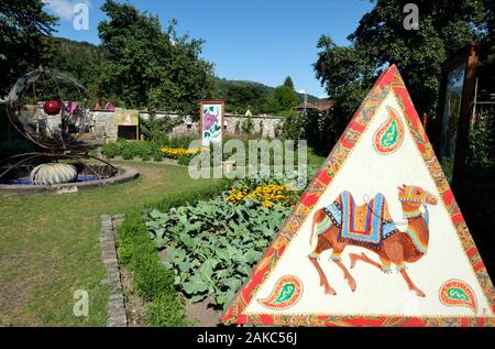 Francia, Haut Rhin, Husseren Wesserling Wesserling, Parco, giardino, India con mille volti, 2019 Foto Stock