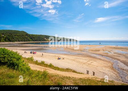 Canada, Provincia di Quebec, North Shore, Saguenay Fjord, Tadoussac, spiaggia Foto Stock