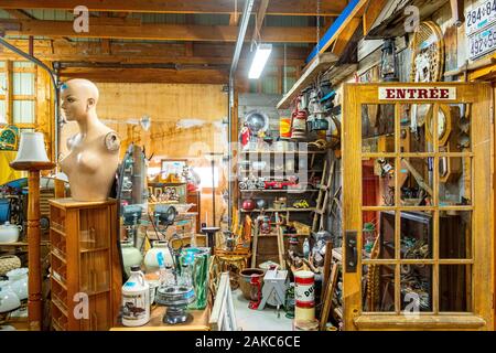 Canada, Provincia di Quebec, Metabetchouan Lac a La Croix, antiquariato al Ranch Foto Stock