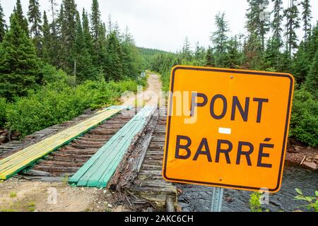 Canada, Provincia di Quebec, Laurentian Wildlife Sanctuary, le porte dell'Inferno Foto Stock