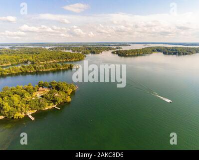 Canada Ontario, le mille isole (1000 isole) vicino a Gananoque (vista aerea) Foto Stock