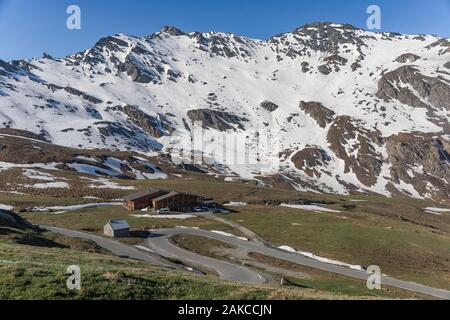 Francia, Hautes Alpes, Molines en Queyras, Queyras parco naturale regionale, Agnel baita di montagna Foto Stock