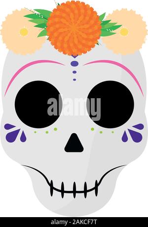 Catrina immagine. Cultura messicana Illustrazione Vettoriale