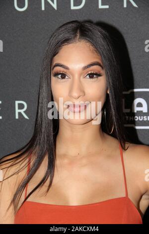 Los Angeles, Stati Uniti d'America. 07Th gen, 2020. Gizelle Mays al ventesimo secolo Fox lo screening della ventola di "Underwater'. Tenuto presso la Alamo DraftHouse Cinema a Los Angeles, CA, 7 gennaio 2020. Foto: Richard Chavez/PictureLux Credito: PictureLux/Hollywood Archive/Alamy Live News Foto Stock