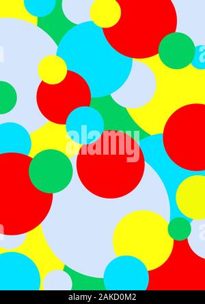 Ripetizione Geometrica Dei Cerchi Astratti Per Lo Sfondo Foto Stock
