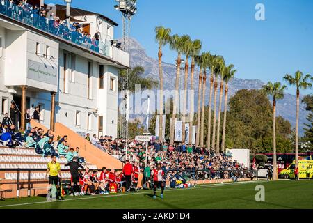 MARBELLA - 08-01-2020. Eredivisie voetbal, stagione 2019-2020. Panoramica di Marbella centro di calcio durante il match Hoffenheim - Feyenoord in Marbella, amichevole. Foto Stock