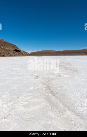 Isla Pia Pia o Pia Pia isola, Saltlake Salar de Uyuni, Dipartimento Potosi, Southwest Bolivia, America Latina Foto Stock