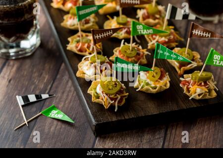 Piatto messicano di strati antipasti dip. Foto Stock