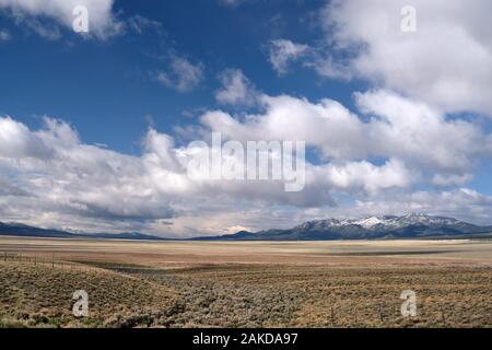 Vista di sole bella White Pine County Nevada Foto Stock