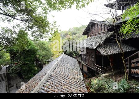 Edifici Tuja tradizionali. Foto Stock