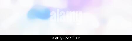 Soft sfocato orizzontale grafica di sfondo con emissione di fumo bianco, azzurro e blu lavanda colori e spazio per il testo. Foto Stock