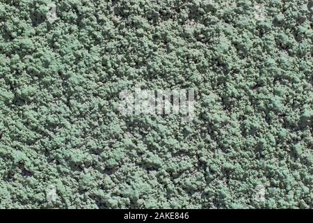 Verde smeraldo dipinti a muro in stucco. Texture di sfondo Foto Stock