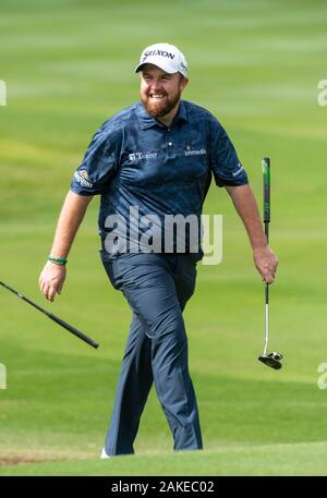 FANLING,Hong kong SAR,Cina: 9 gennaio 2020. Hong Kong Open Golf Round . Shane Lowry il decimo verde durante il round di apertura della Hong Kong aperto.Alamy Live news/Jayne Russell Foto Stock