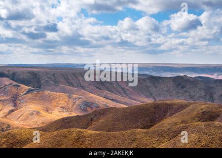 Vista panoramica sui tassi del Kazakistan Foto Stock