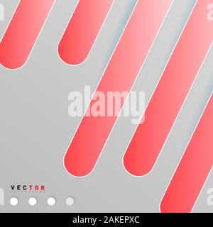 Abstract sfondo vettoriale. Motivo linea forma arrotondata. Progettazione 3D Illustrazione Vettoriale