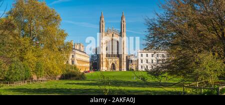 Regno Unito, Inghilterra, Cambridgeshire, Cambridge, King's College e King's College Chapel Foto Stock