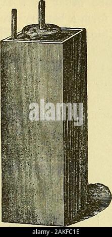 Un sistema internazionale di elettro-terapeutici : per gli studenti, medici generici e specialisti . Fig. 71.-Completo Celi,. La cella, B B,s fatta di guttaperca e contiene una gutta-perchacylinder, G Z^ che trattiene l'asta di zinco. K è il blocco di carbone; Foto Stock