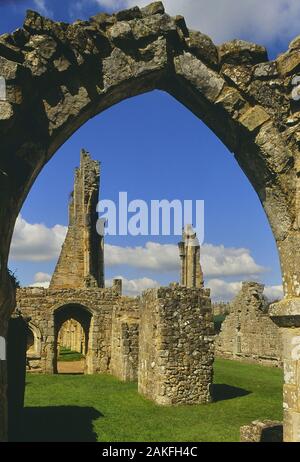 Bayham antica abbazia rovine vicino Frant. Kent. In Inghilterra. Regno Unito Foto Stock