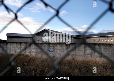 HMP bassa Moss prigione vicino a Bishopbriggs, East Dunbartonshire, un'indagine per omicidio è stato lanciato verso la morte di un prigioniero il lunedì. Foto di PA. Picture Data: Giovedì 9 Gennaio, 2020. A seguito di un esame post mortem, la polizia ha ora lanciato un assassinio di indagine per la morte di 47 anno vecchio Darren Brownlie. Vedere PA storia Scozia prigioniero. Foto di credito dovrebbe leggere: Andrew Milligan/PA FILO Foto Stock