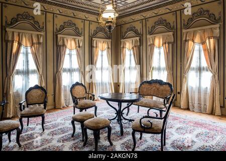 La Bulgaria, Plovdiv, interno del case borghesi del XIX secolo Foto Stock